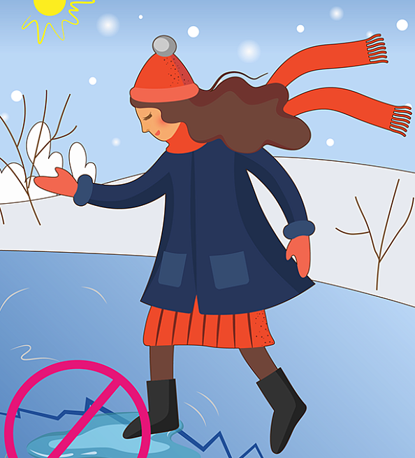 Правила безопасности на водных объектах в зимний период